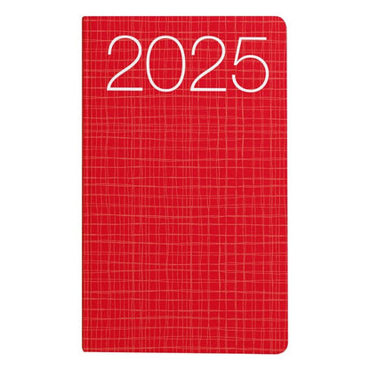 Idena Ladytimer Graphic 2025 – 8,7 x 15,3 cm, FSC® Mix, rot