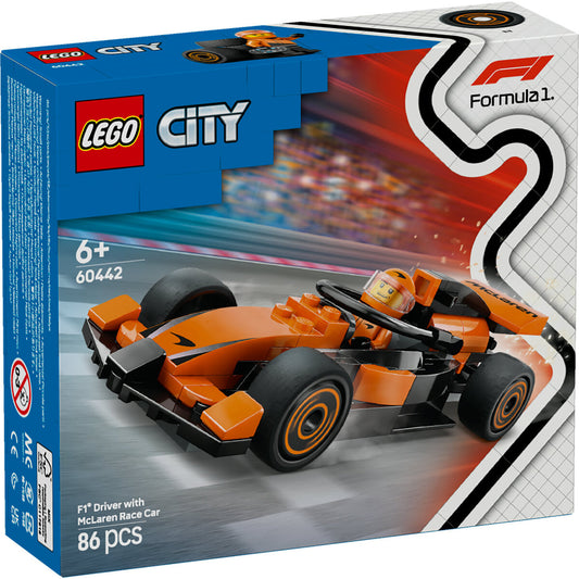 LEGO® City 60442 F1® Rennfahrer mit McLaren Rennauto