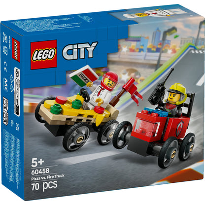 LEGO® City 60458 Pizzalieferwagen vs. Löschauto