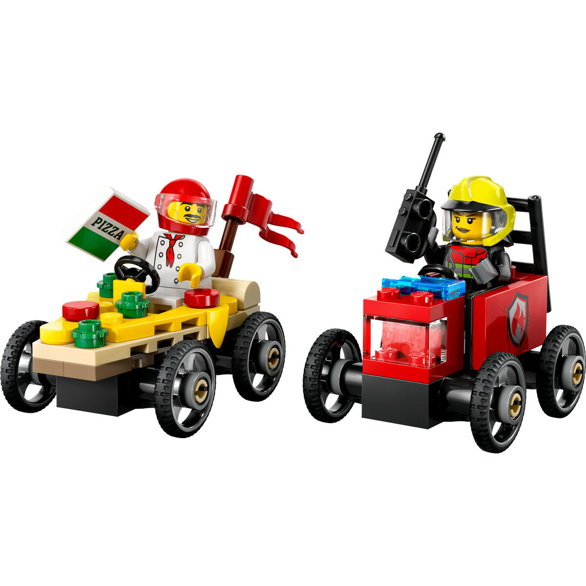 LEGO® City 60458 Pizzalieferwagen vs. Löschauto