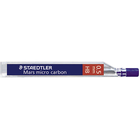 STAEDTLER® 250 05-2B Mars micro carbon Feinmine 0,5 mm, 2B, 12 Stück Etui