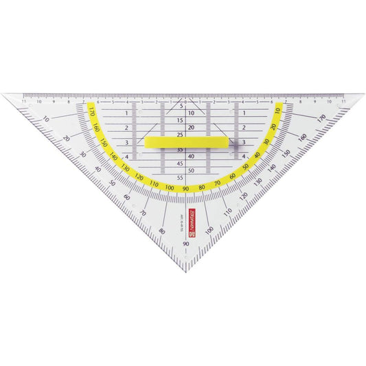 BRUNNEN Geometrie-Dreieck, glasklar, 22cm