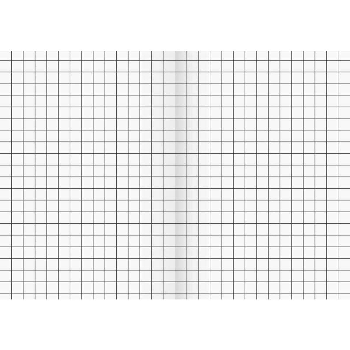BRUNNEN Schulheft A5, kariert, Lineatur 7, 16 Blatt