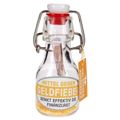 Depesche WUNSCHERFÜLLER Geldflasche, 1 Stück, 4-fach sortiert