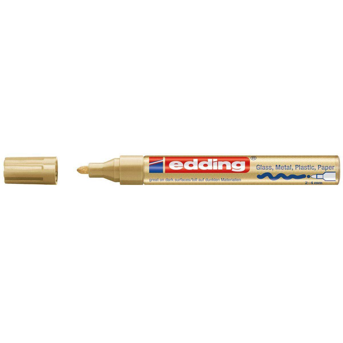 edding 750 Glanzlackmarker, 2-4mm, gold