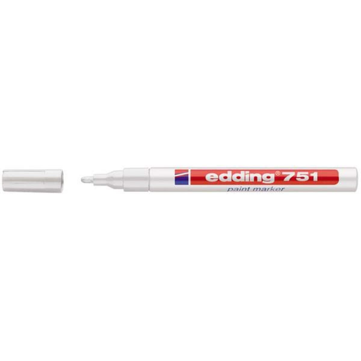 edding 751 Glanzlackmarker 1-2mm, weiß