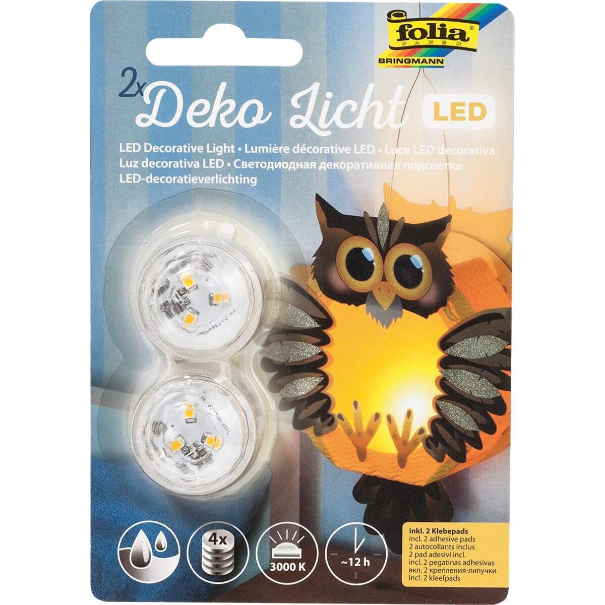 Folia Deko LED Licht, 2 Stück