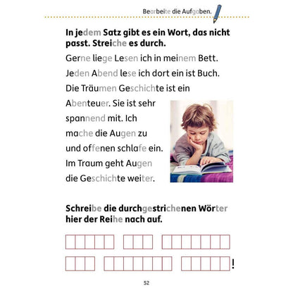 Hauschka Verlag Mein Übungsheft Lesen – 1. Klasse: Vom Satz zum Text, A5-Heft