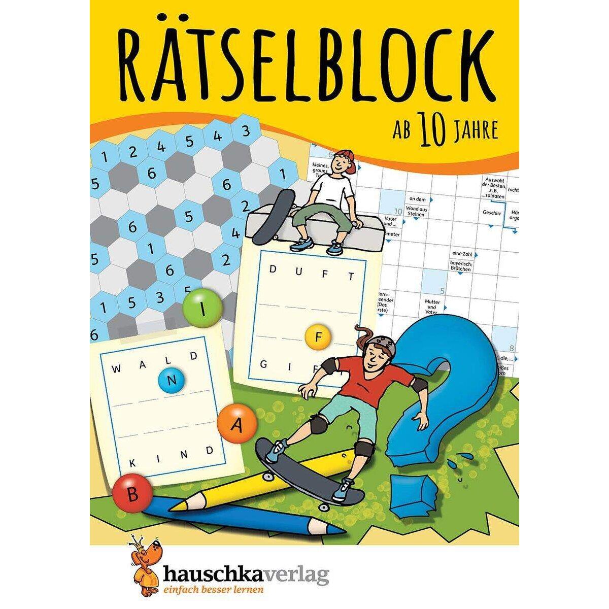 Hauschka Verlag Rätselblock ab 10 Jahre: Kunterbunter Rätselspaß