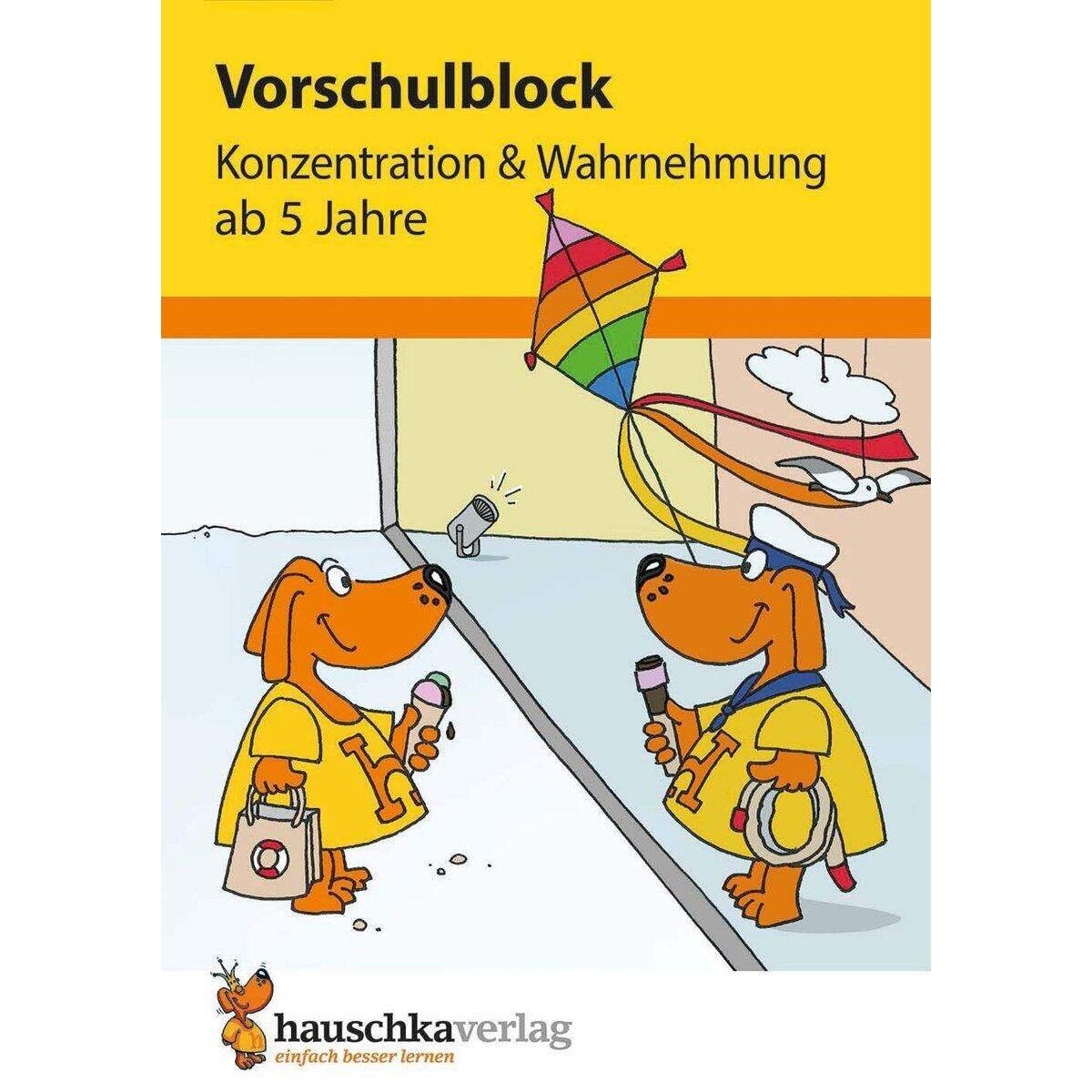 Hauschka Verlag Vorschulblock Konzentration und Wahrnehmung ab 5 Jahre