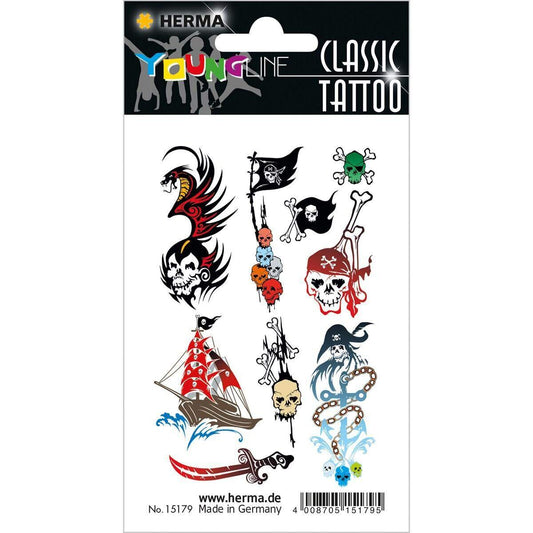 HERMA Classic Tattoo Sticker Colour Pirats