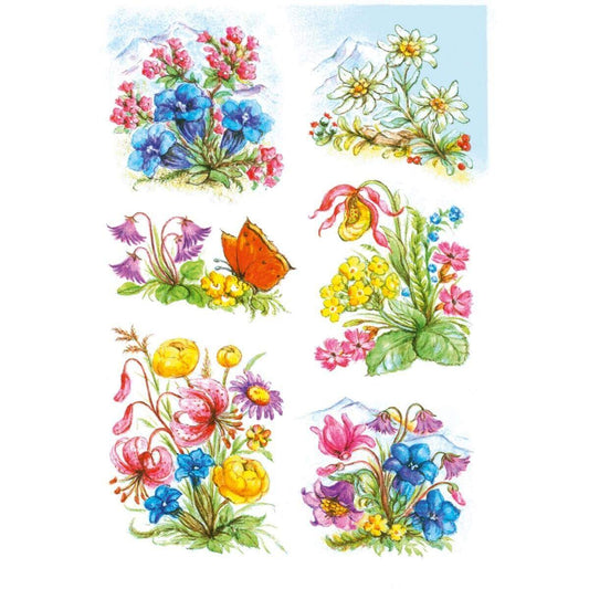 HERMA Sticker Dekor Gebirgsblumen