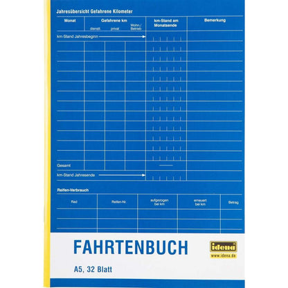 Idena Fahrtenbuch A5 32 Blatt