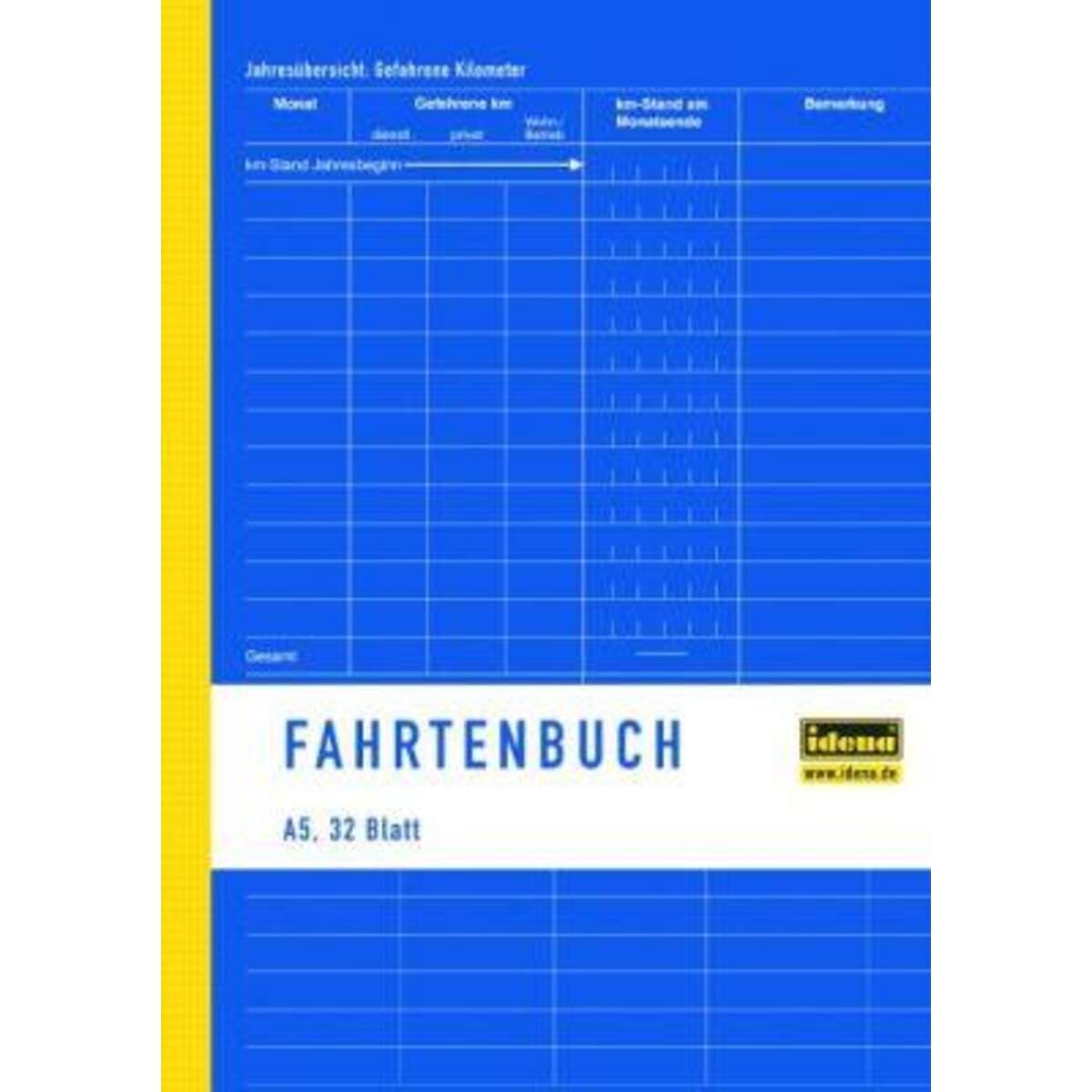 Idena Fahrtenbuch A5 32 Blatt