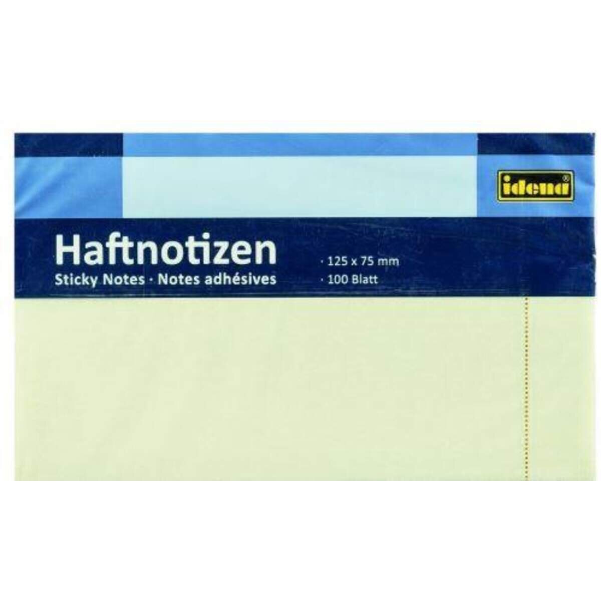 Idena Haftnotizen, gelb, 75 x 125 mm, 100 Blatt