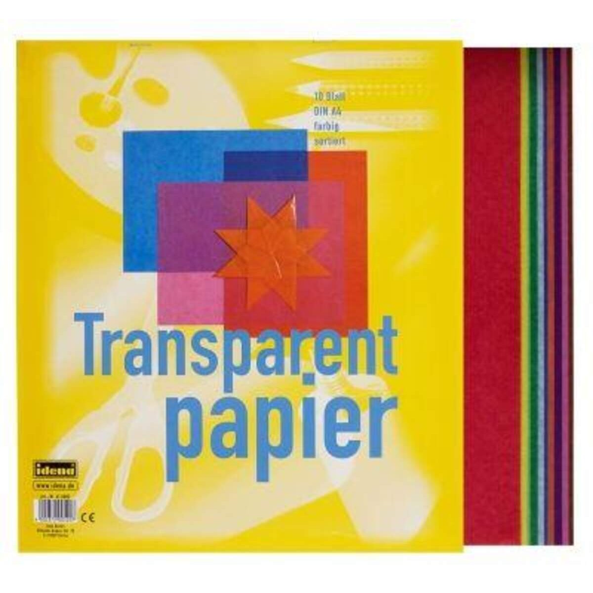 Idena Transparentpapier A4, 10 Blatt