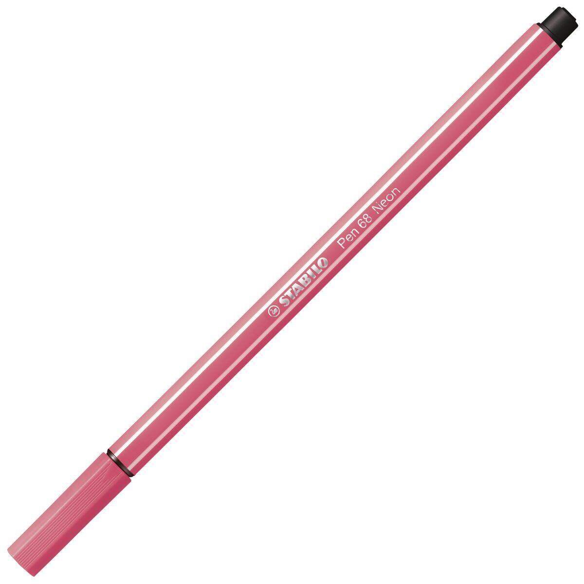 Premium-Filzstift - STABILO Pen 68 - Einzelstift - neonrot