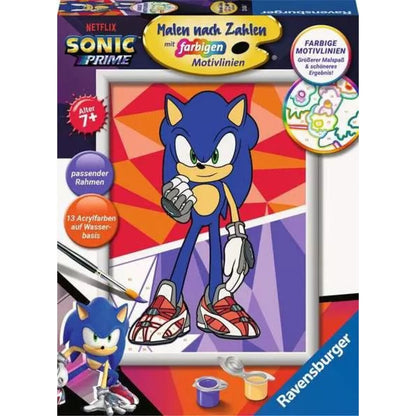 Ravensburger CreArt Sonic: New Yoke City - Malen nach Zahlen für Kinder ab 7 Jahren