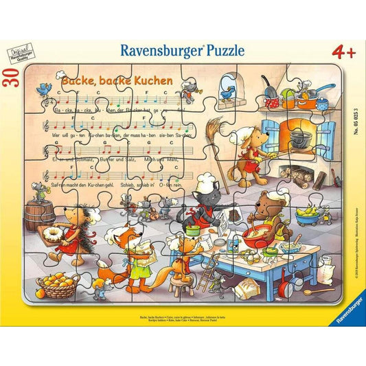 Ravensburger Rahmenpuzzle Backe, backe Kuchen, 30 Teile