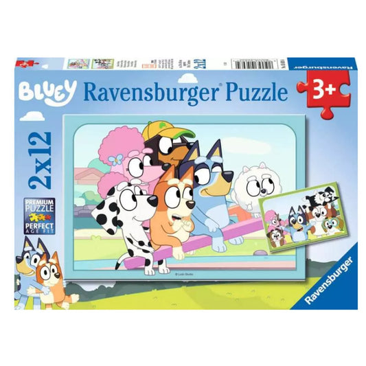 Ravensburger Spaß mit Bluey Kinderpuzzle ab 3 Jahren,12 Teile