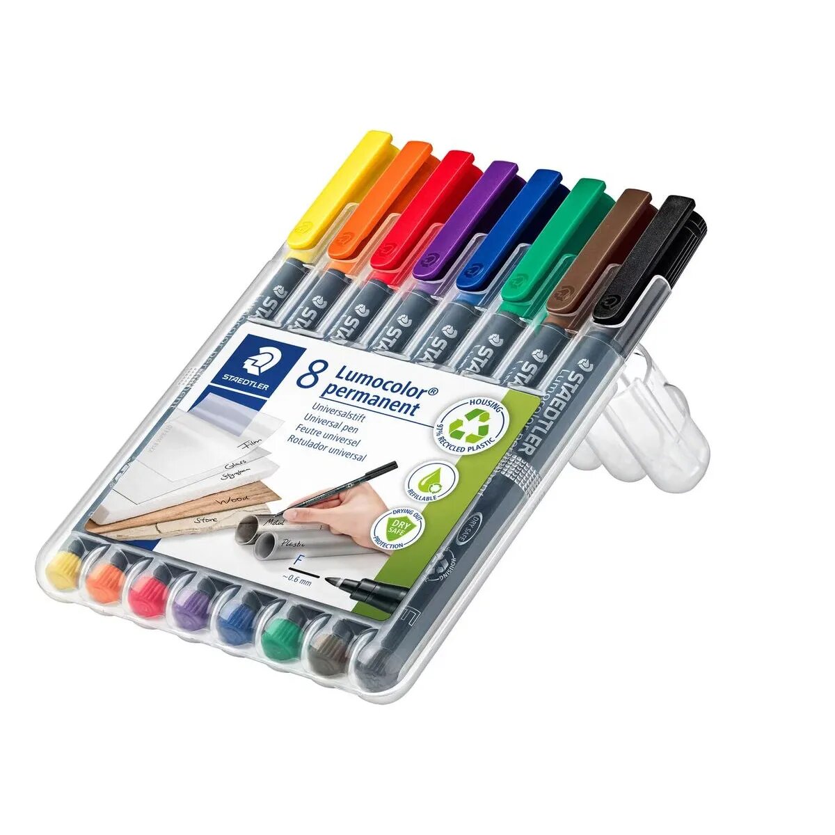 STAEDTLER® Lumocolor® permanent pen 318 Universalstift F, 8 Stück