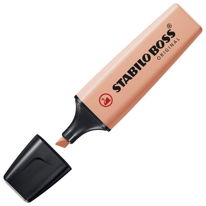 Textmarker - STABILO BOSS ORIGINAL Pastel - Einzelstift - cremige Pfirsichfarbe