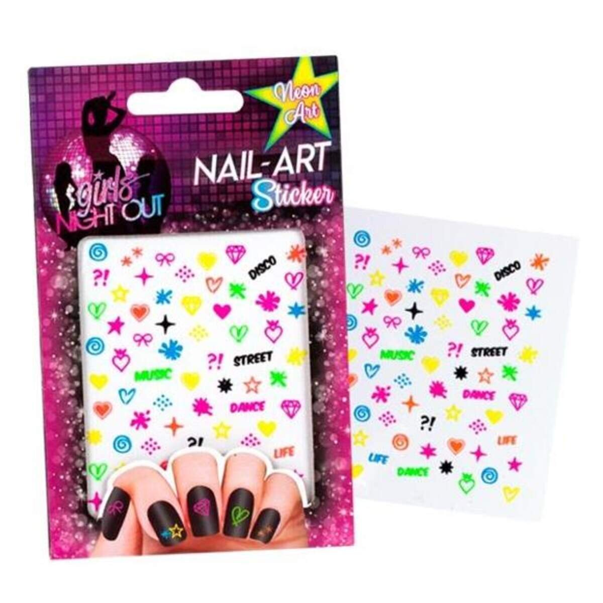 Trendhaus GIRLS NIGHT OUT Nail-Art Sticker, sortiert